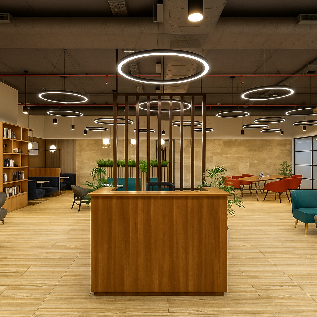 Modern construction building skyline